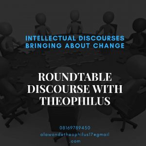 Flier for Roundtable Discourse with Theophilus