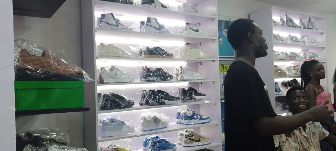 Drew and Drip footwear shop in Ibadan