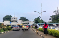 A picture of activities in Front of the Main gate, University of Ibadan