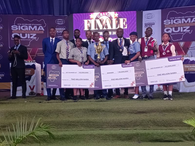 Restoration High School, Yola Wins 2026 Roseline Etuokwu Sigma National Secondary School Quiz Competition